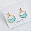 Boucles d'oreilles ocean- hexa (moyen)