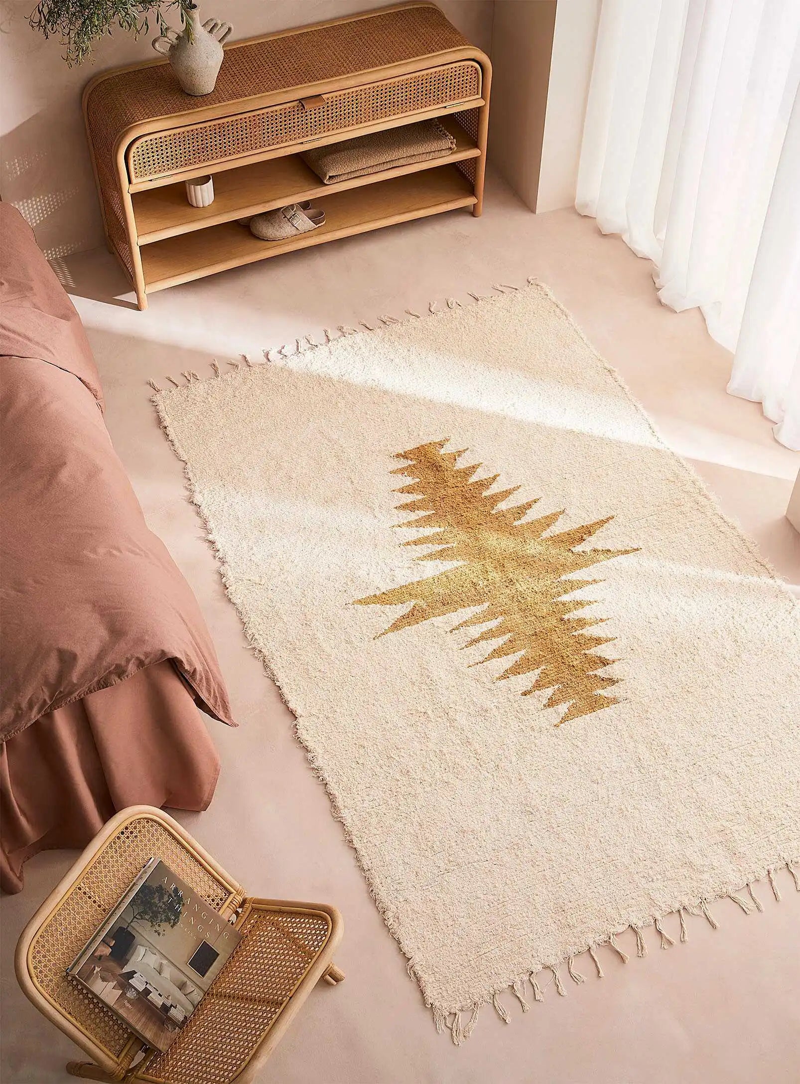 Handmade Organic Cotton Apache Rug | Tapis Apache en coton biologique fait à la main
