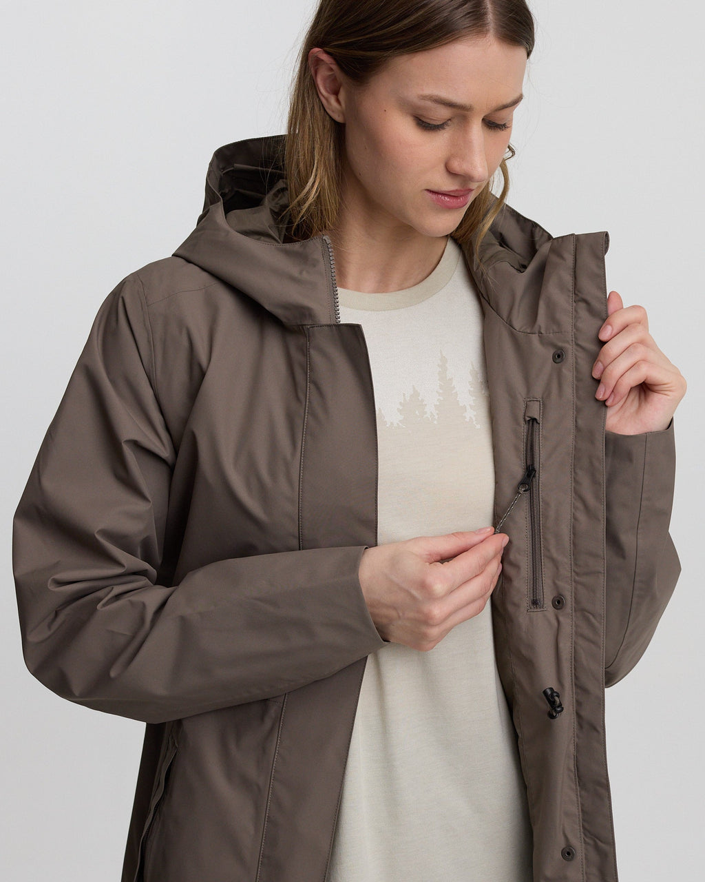 Nimbus Long Rain Jacket | Tentree