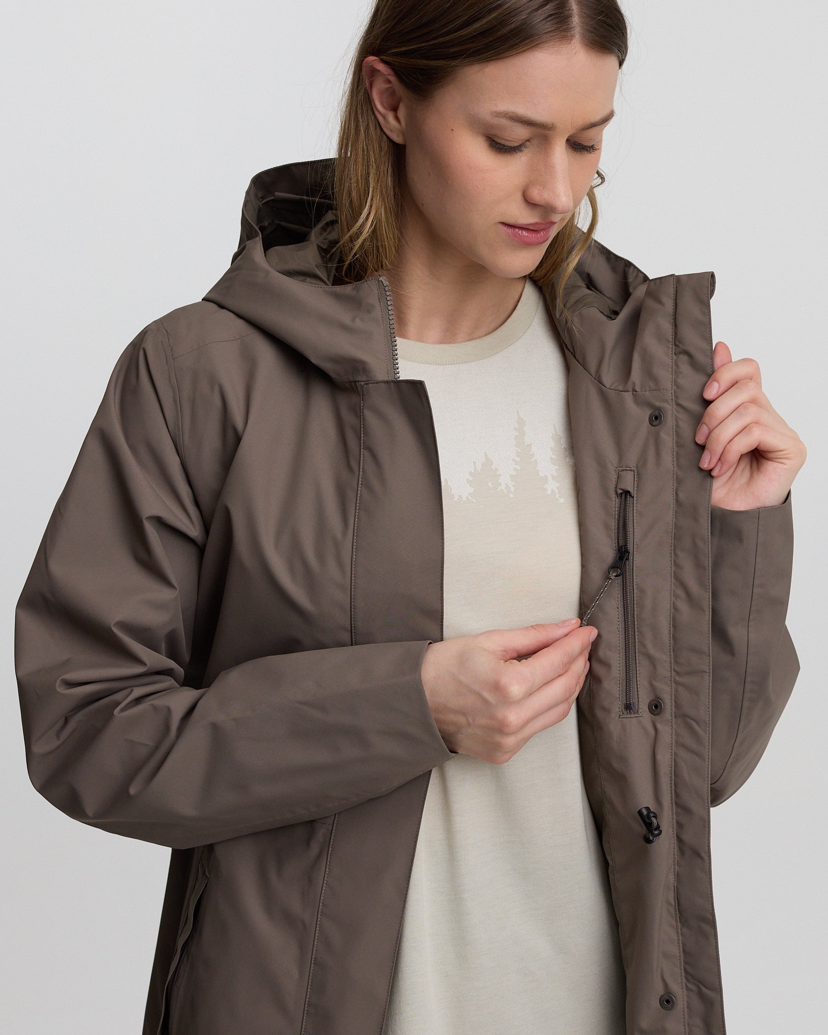 Nimbus Long Rain Jacket | Tentree