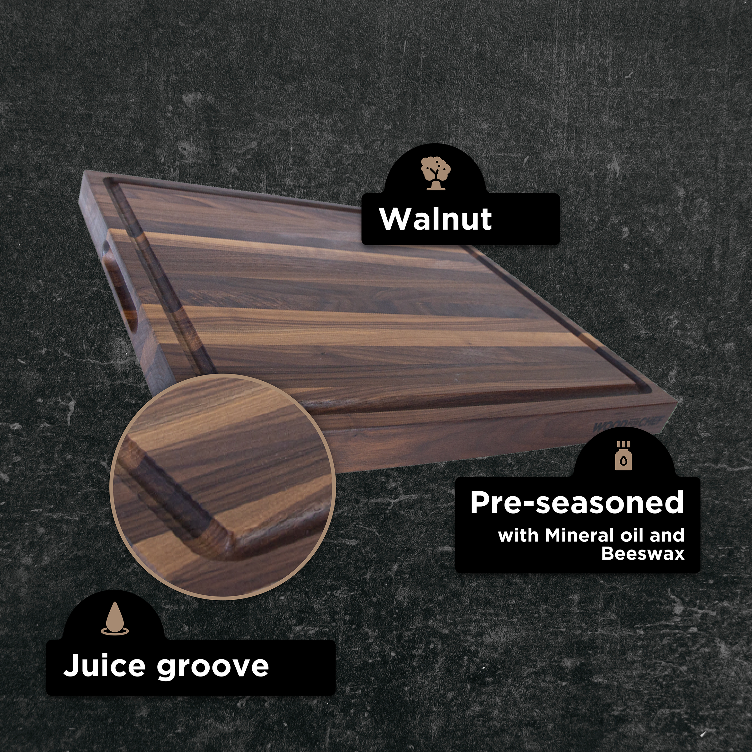 Classic Extra-Large Wood Reversible Cutting Board
