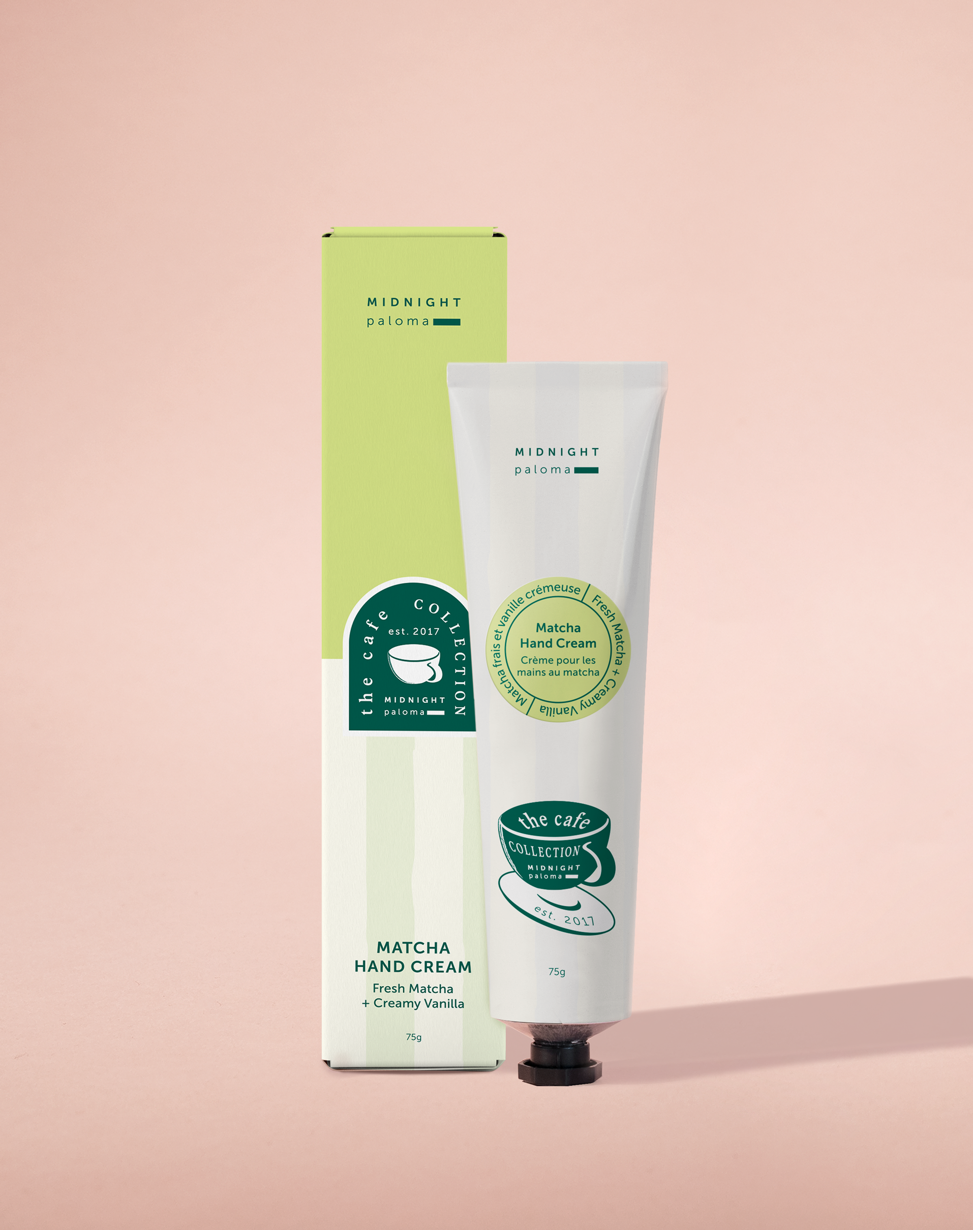 Matcha + Creamy Vanilla Hand Cream | Midnight Paloma