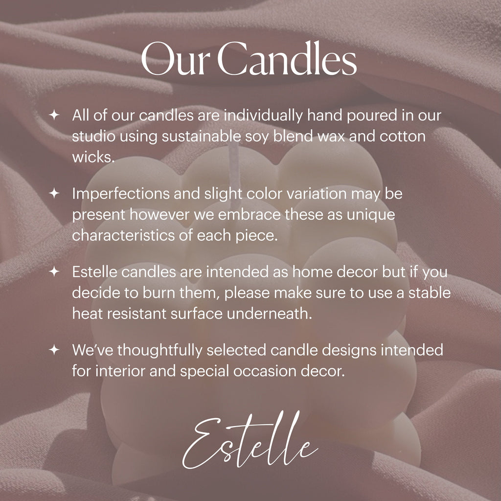 Handmade Irregular Soy Pillar Candle Duo: Sculptural Home Decor